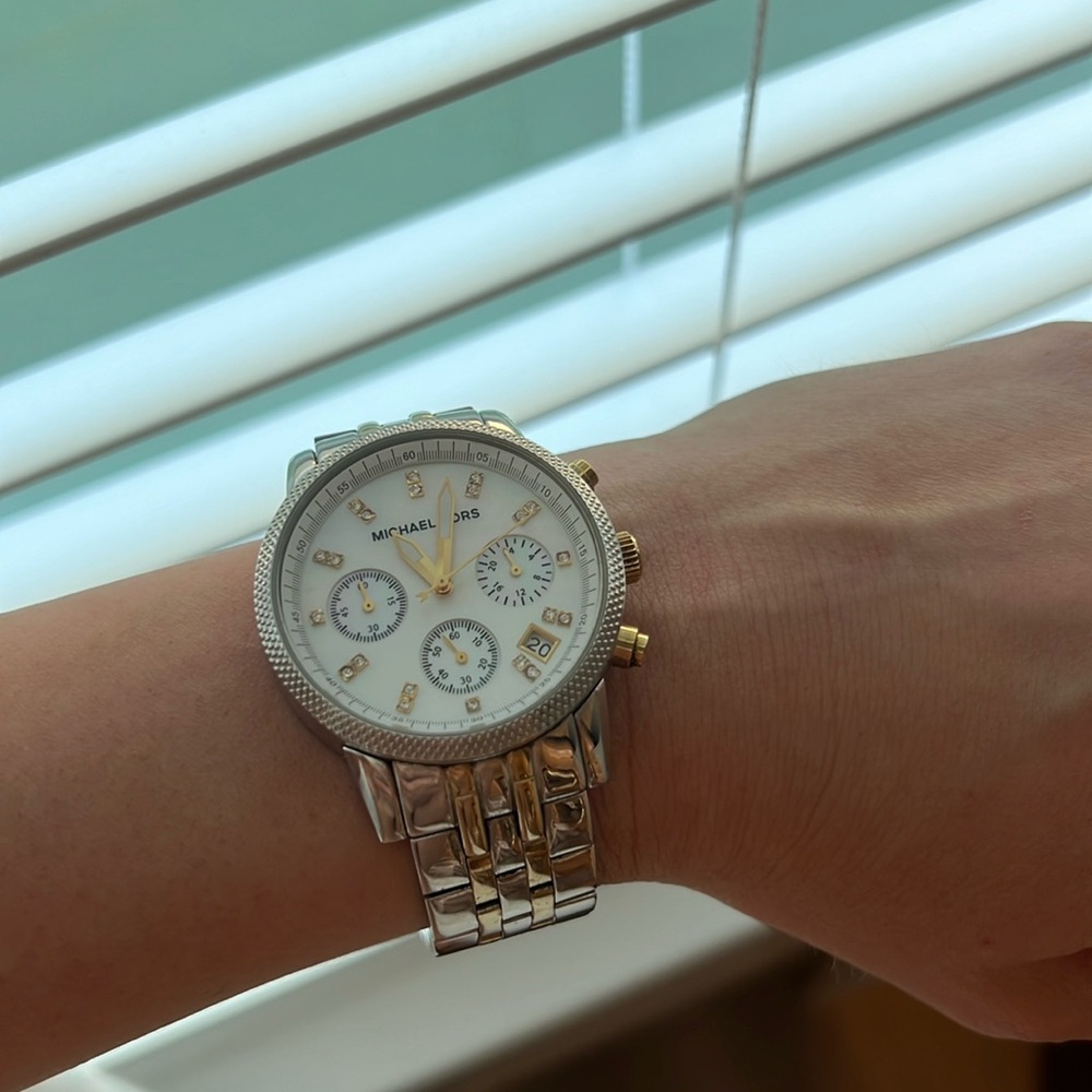 Michael Kors two toned watch